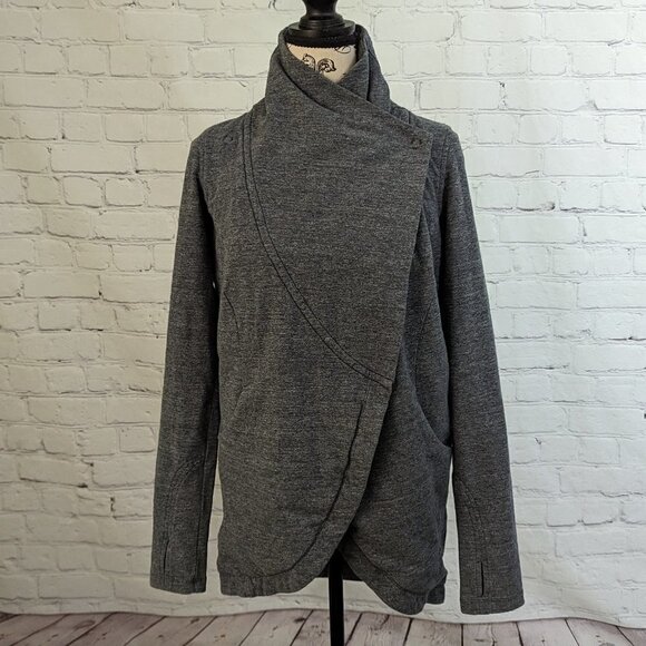 Lululemon That's A Wrap Heathered Snow Slub Coal 4 - Picture 2 of 6